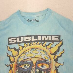 Sublime Band Short Sleeve Crew Neck Graphic T Shirt Mens Size Small S Blue